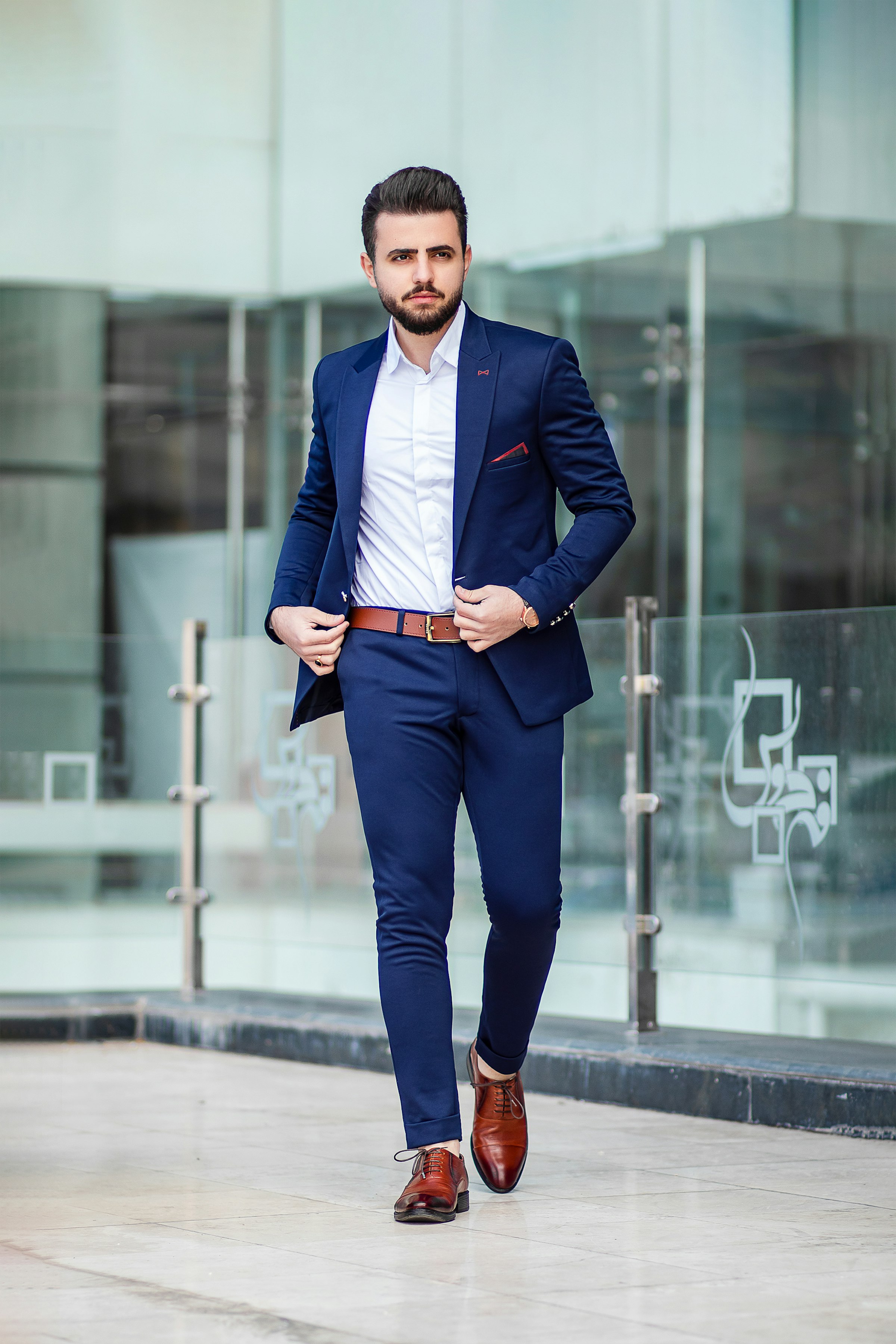 Man in tailored contemporary styling