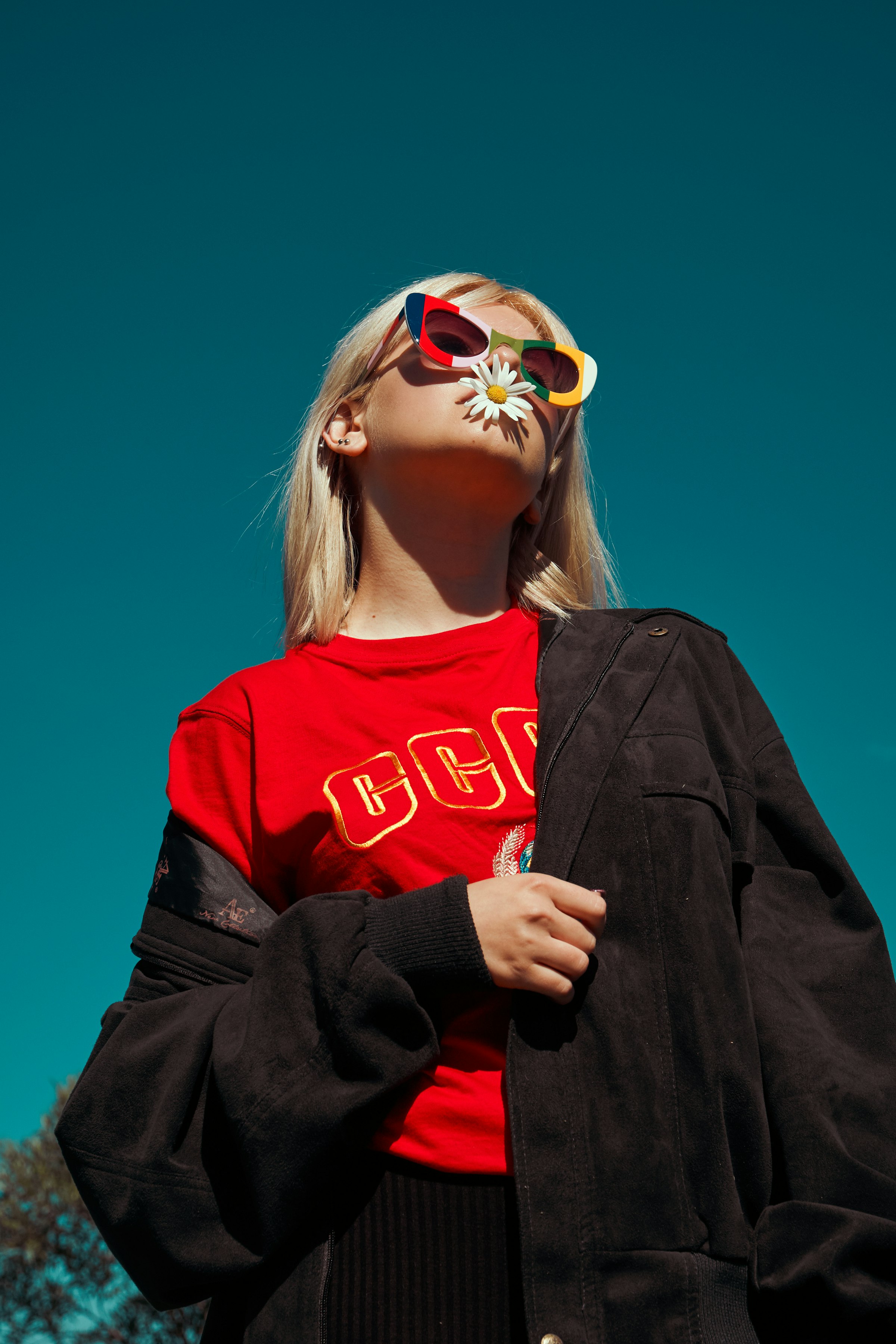 Womenswear studio portrait in soft directional light